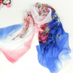 Chiffon Silk Scarf Women Fashion Designer Brand Scarf Winter Shawls And Scarves Sjaal Cachecol Echarpes Foulards Femme