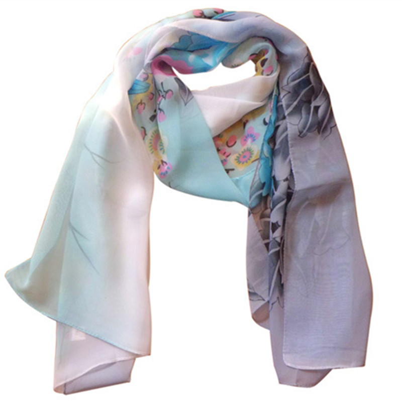 designer chiffon scarves
