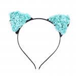 Children Girls Flower Cat Ears 2017 New Cute Hair Accessories Headwear Boho Style Children Cat Ears Hairband Headband for Party