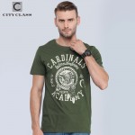 City mens t-shirt tops tees fitness hip hop men cotton tshirts homme camisetas t shirt brand clothing multi color military 1962