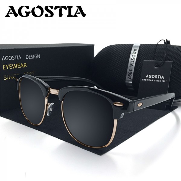 Classic Half Metal Sunglasses Men Women Brand Designer Ray Glasses G15 Coating Mirror Sun Glasses Fashion Oculos De Sol Feminino