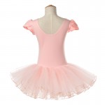 Classical Girl Ballet Tutu Dress Children Dance Costume Petal Sleeve Girls Lace Dresses Floral Kids Girl Ballerina Dress CA385