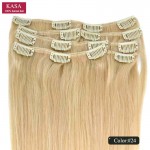 Clip in Hair Extensions 20" 50cm 70g 100g 120g Straight Real Human Natural Hair Black Brown Blonde Color Available