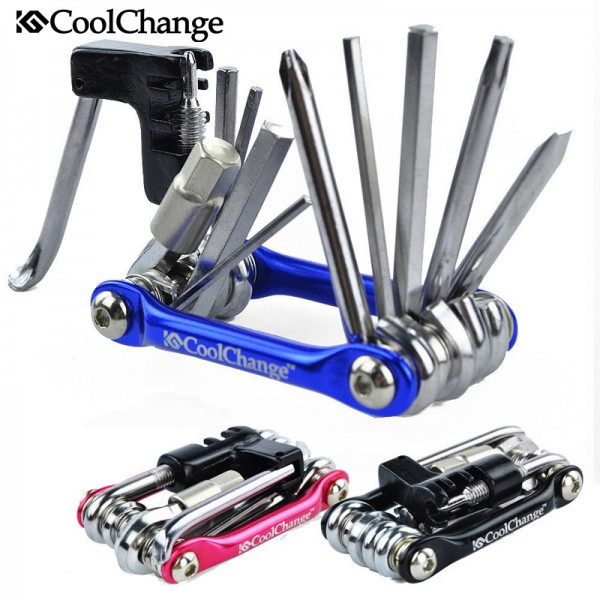 Coolchange 11in1 Multi-function Bike Bicycle Chain Rivet Extractor Cycling Repair Tools Kit 100% Brand New