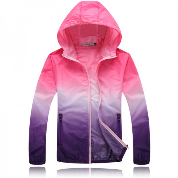 Couples Thin Windbreaker Fast Dry Sun Proof Transparent Jacket Single Layer Plus Size S-4xl Basic Quality Outwear