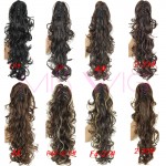 Curly Ponytail  Extension 200g Synthetic Fake Ponytails 20" Claw Ponytail Extension Tail Hair Pieces and Ponytails nep staart