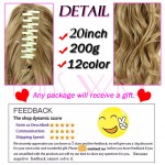 Curly Ponytail  Extension 200g Synthetic Fake Ponytails 20" Claw Ponytail Extension Tail Hair Pieces and Ponytails nep staart