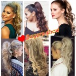 Curly Ponytail  Extension 200g Synthetic Fake Ponytails 20" Claw Ponytail Extension Tail Hair Pieces and Ponytails nep staart