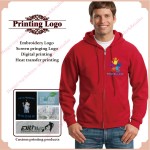 Customized printing Hoody Zipper Custom business logo Creat Hoodie jacket Suit unisex cotton poly embroidery graphic printing HY