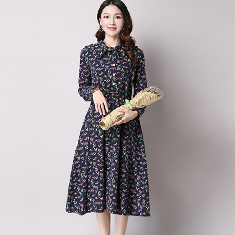 cute floral dresses with sleeves