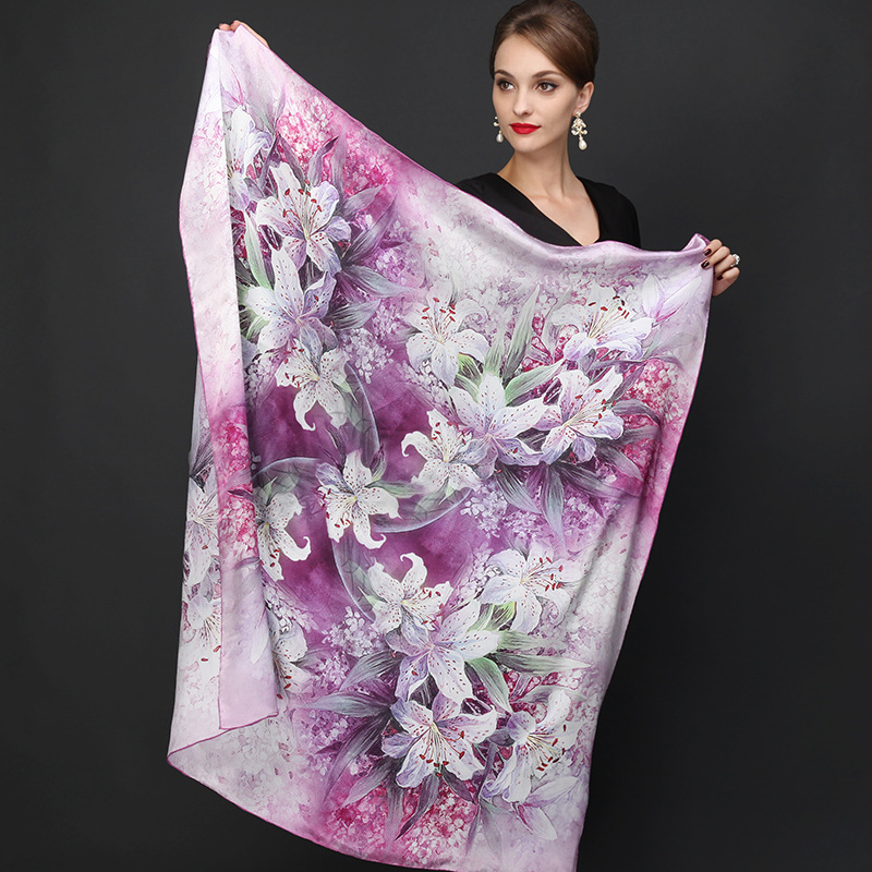 natural silk scarf