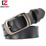 DESTINY Designer Belts Women Strap High Quality Genuine Leather Famous Brand ladies' Belt For Jeans Skirt Girls Red Pin Buckle