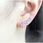 Daisies 1pc Elephant Ear Climber Pin Earrings For Women Animal Jewelry Stud Earrings