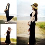 Daylook 2016 Summer Style Sexy Women Dress Black Backless Strappy Sleeveless Maxi Dress Fashion Long Bodycon Hollow Out Vestidos