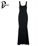 Daylook 2016 Summer Style Sexy Women Dress Black Backless Strappy Sleeveless Maxi Dress Fashion Long Bodycon Hollow Out Vestidos