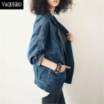 Denim Jackets For Women 2017 Sale Women Americana Bat Sleeved Bomber Ladies Oversized Spliced Denim Jeans Jackets And Coats 43