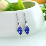 DingTing fashion fine jewelry Hot promotions luxury crystal long earrings geometry drop and dangle Earrings brincos longos