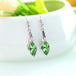 DingTing fashion fine jewelry Hot promotions luxury crystal long earrings geometry drop and dangle Earrings brincos longos