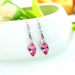 DingTing fashion fine jewelry Hot promotions luxury crystal long earrings geometry drop and dangle Earrings brincos longos