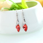 DingTing fashion fine jewelry Hot promotions luxury crystal long earrings geometry drop and dangle Earrings brincos longos