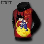 Dragon Ball 2016 Men's cotton Hoodies winter models plus thick velvet leisure hedging hooded Hoodies cartoon