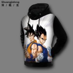 Dragon Ball 2016 Men's cotton Hoodies winter models plus thick velvet leisure hedging hooded Hoodies cartoon