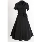 Drop ship in stock M 3XL women dress gothic dresses black midcalf long alternative clothing sleeves kleider vestidos bekleidung