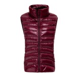 Duck Down Women Vest Ultra Light thin Vest Winter 2016 Sleeveless Waistcoat Fashion Autumn red black white blue vest casual