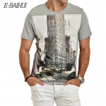 E-BAIHUI Brand t shirt  mens t shirts t shirt casual tops tees Fitness Men cotton T-shirts Camisetas Swag t shirt Y050