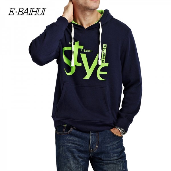 E-BAIHUI brand mens Hoodies Moleton Masculino Cotton Suit jacket Sweatshirts Men coats Tracksuit Swag winter coat WY001