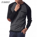 E-BAIHUI brand new 2017 autumn Winter fashion men hoodies casual cotton fleece male pullover mens crewneck sweatshirt  S029