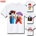 [EATGE] Anime Series Dragon Ball Z T Shirt Fashion Brand Short Sleeve Printed Tshirt Men Casual Funny Super Saiyan Goku T-shirt