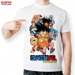 [EATGE] Fashion Anime T Shirt Dragon Ball Z Comics T-shirt Young Characters Tshirt Style Cool Printed Unisex Tee
