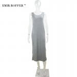 EMIR ROFFER 2018 Summer Sundresses Female Long Dress Women Boho Beach Casual O Neck Sleeveless Large Size Vestidos Robe Sexy