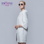 ENJOYFUR winter for women real mink coat of fur outerwear Plus size genuine leather coat fur mink women's fur coats good quality