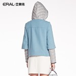 ERAL 2016 New Arrival Winter Women's Vintage Cloak Coat Hooded Short Down Jacket Two-piece Plus Size ERAL2036C