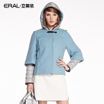 ERAL 2016 New Arrival Winter Women's Vintage Cloak Coat Hooded Short Down Jacket Two-piece Plus Size ERAL2036C