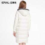 ERAL Women's Winter 2016 New Slim Medium-long DownCcoat Thickening Hooded Casual Parka Down Jacket ERAL16056-EDAB