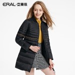 ERAL Women's Winter 2016 Slim Stand Collar Casual Thermal Medium-long Down Jacket ERAL16029-EDAA