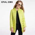 ERAL Women's Winter 2016 Slim Stand Collar Casual Thermal Medium-long Down Jacket ERAL16029-EDAA