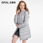 ERAL Women's Winter 2016 Slim Stand Collar Casual Thermal Medium-long Down Jacket ERAL16029-EDAA