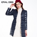 ERAL Women's Winter 2016 Thickening Down Coat Slim Medium-long Down Jacket ERAL16090-EDAA