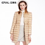 ERAL Women's Winter 2016 Thickening Down Coat Slim Medium-long Down Jacket ERAL16090-EDAA