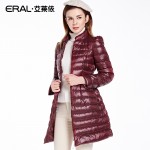 ERAL Women's Winter 2016 Thickening Down Coat Slim Medium-long Down Jacket ERAL16090-EDAA