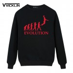 EVOLUTION Slam Dunk Printed  Fleece Hoodies Sweatshirt Men  Sleeve O-Neck Cotton Men Fahion Tops  Increase S-XXXL