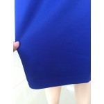 Europe XXL women Summer Sleeveless Round neck sexy club dress 2016 midi pencil bodycon party dresses plus size Splicing clothing