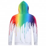 Europe and America hip hop fashion 3D both side Graffiti printed hooded sweatshirt men 's assassins creed hoodies man