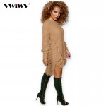 European American Style New Arrival Knit Women Pullovers Dress Fashion O neck Long Sleeve Winter Vestido Casual Sweater Dresses