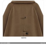 European cloth coats fund of 2016 autumn/winters brief paragraph show thin horn sleeve cloak woolen cloth coat loose women