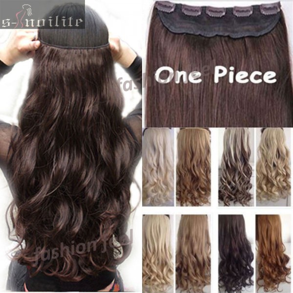 FACTORY PRICE 18-28" 45-70CM 100% Real Natural Hair Extention 3/4 Full Head Clip in Hair Extensions Curly/Curly US UK Fast SHIP